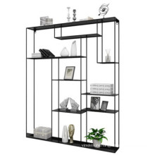 Customized Nordic Iron Shelves Living Room Decoration Partition Hallway Screen Floor Simple Bookshelf